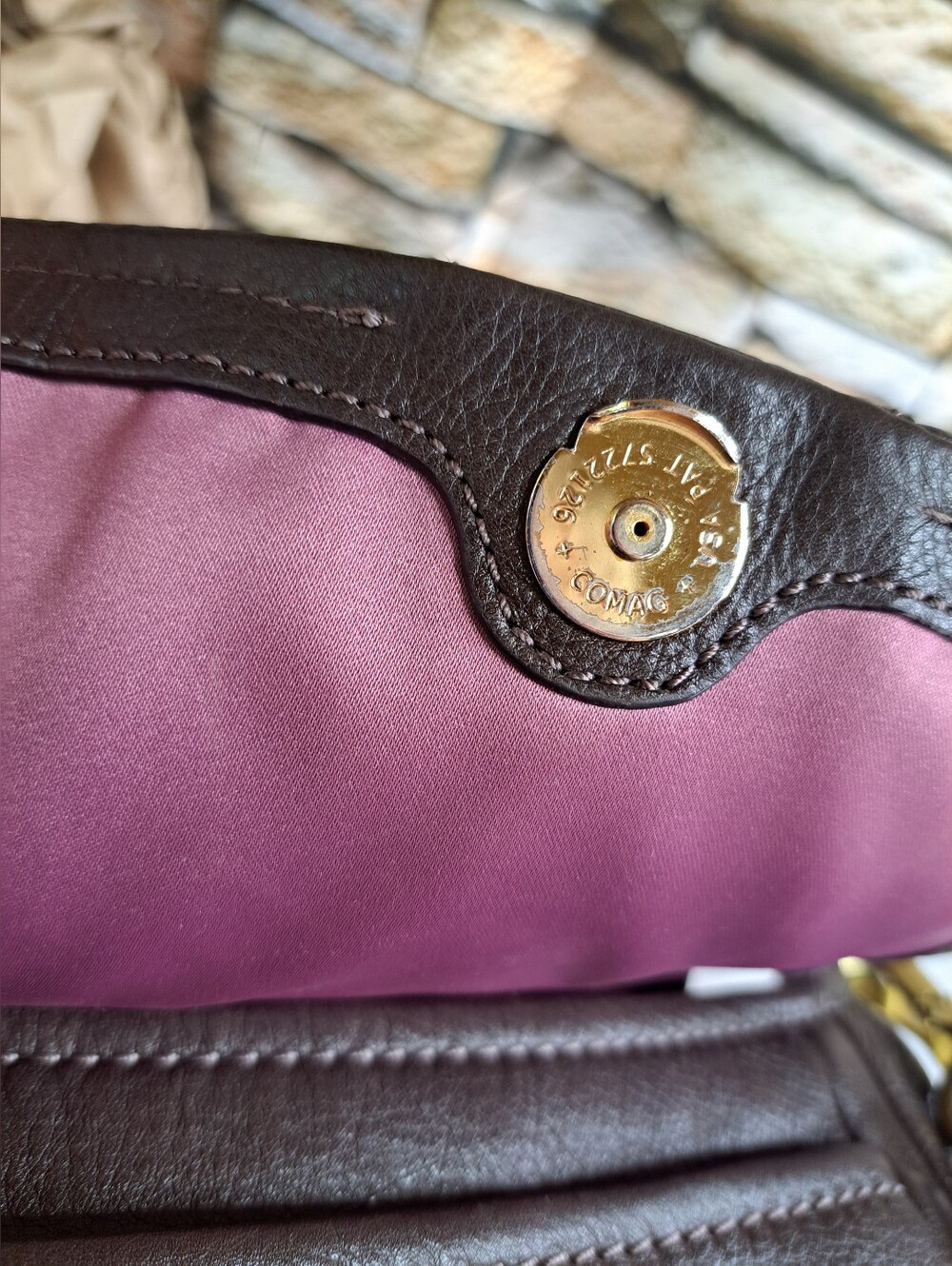 COACH 'MADISON' ANNABELLE' Pebbled Leather Flap Shoulder Bag w/Crossbody Strap - Picture 8 of 16